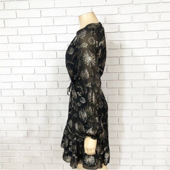 Boden Metallic Swing “Firework Jacquard” Party Dress — NWT / With Belt • Size 10 - Picture 3 of 9